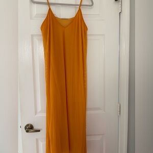 Zara Vibrant Orange Maxi Dress
